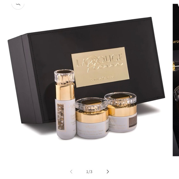 La Rouge Pierre Luxury Skincare Set in Black and Gold - Picture 2 of 6